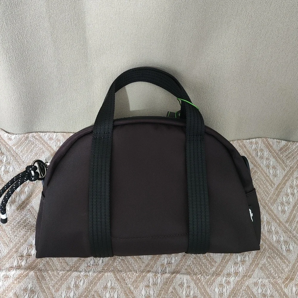Longchamp Brown and Black Duffel Crossbody
